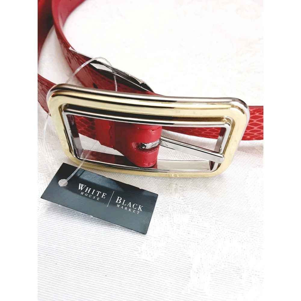 White House Black Market Womens Belt Pink Thin Size Small